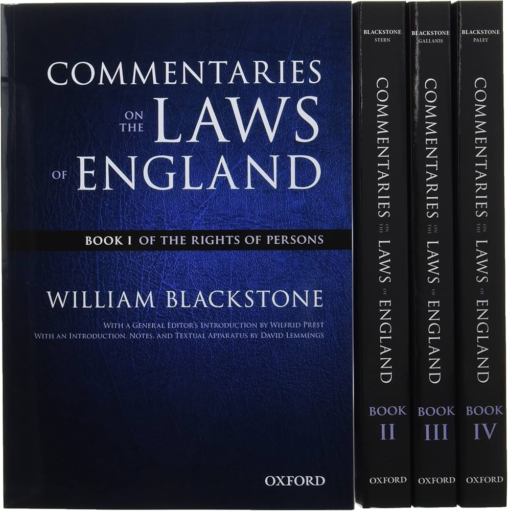 Commentaries on the Laws of England