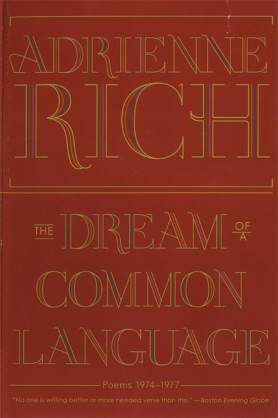 The Dream of a Common Language: Poems 1974-1977