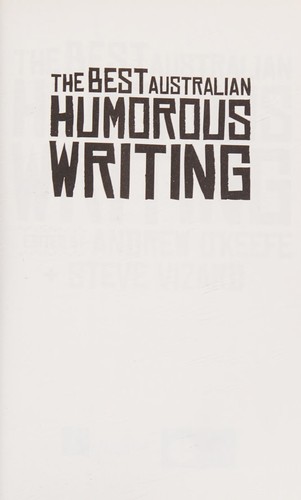 The Best Australian Humorous Writing