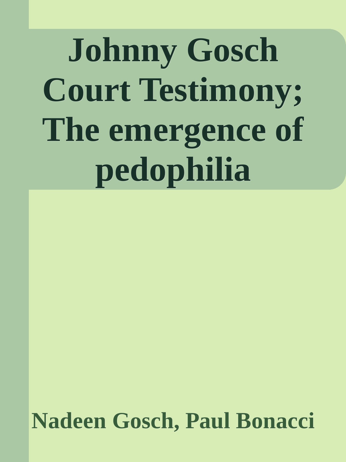 Johnny Gosch Court Testimony