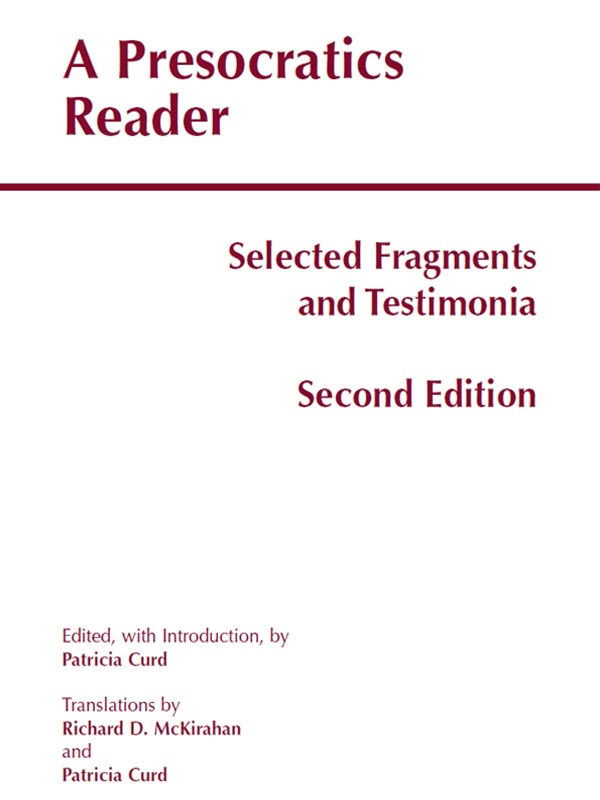 A Presocratics Reader