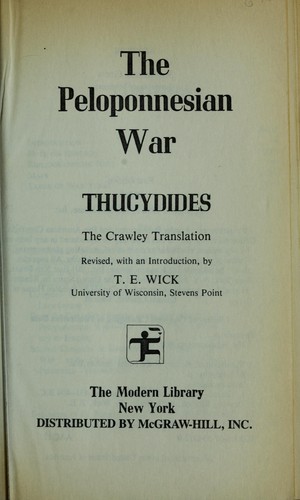 The Peloponnesian War