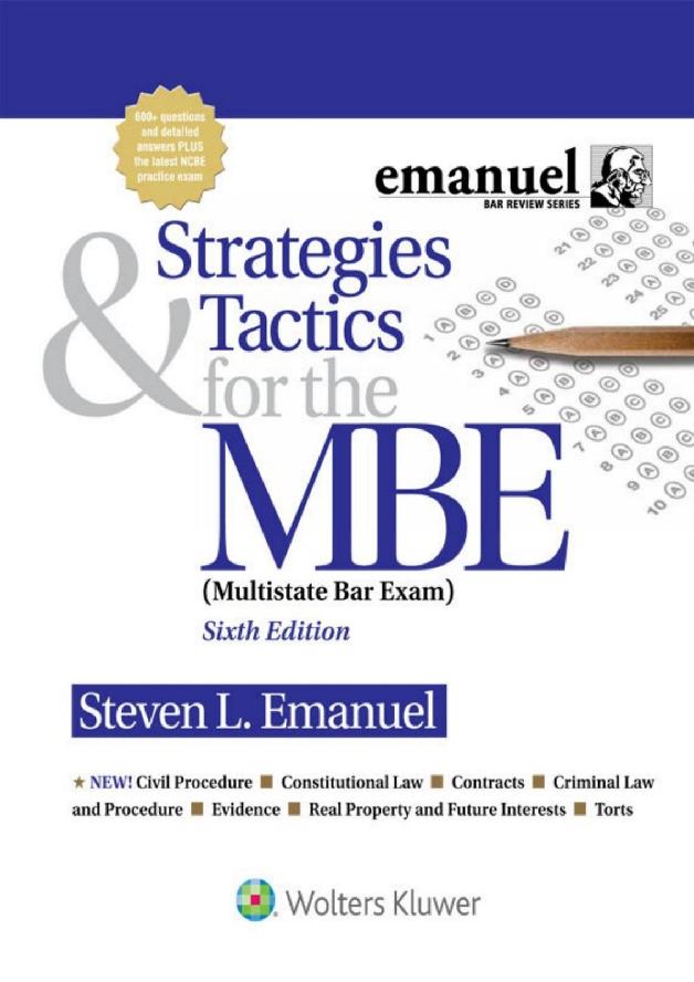 Strategies & Tactics for the MBE (6th)