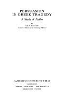 Persuasion in Greek Tragedy: A Study of Peitho